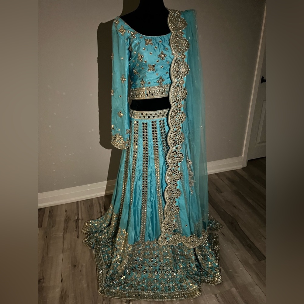 Abhinav Mishra inspired Pure Silk Lehenga with handwork